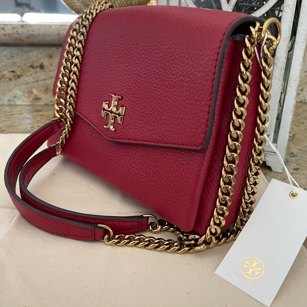 New Tory Burch Small Kira Leather Convertible Crossbody Bag - Picture 4 of 9